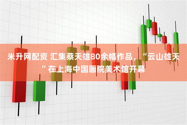 米升网配资 汇集蔡天雄80余幅作品，“云山雄天”在上海中国画院美术馆开幕